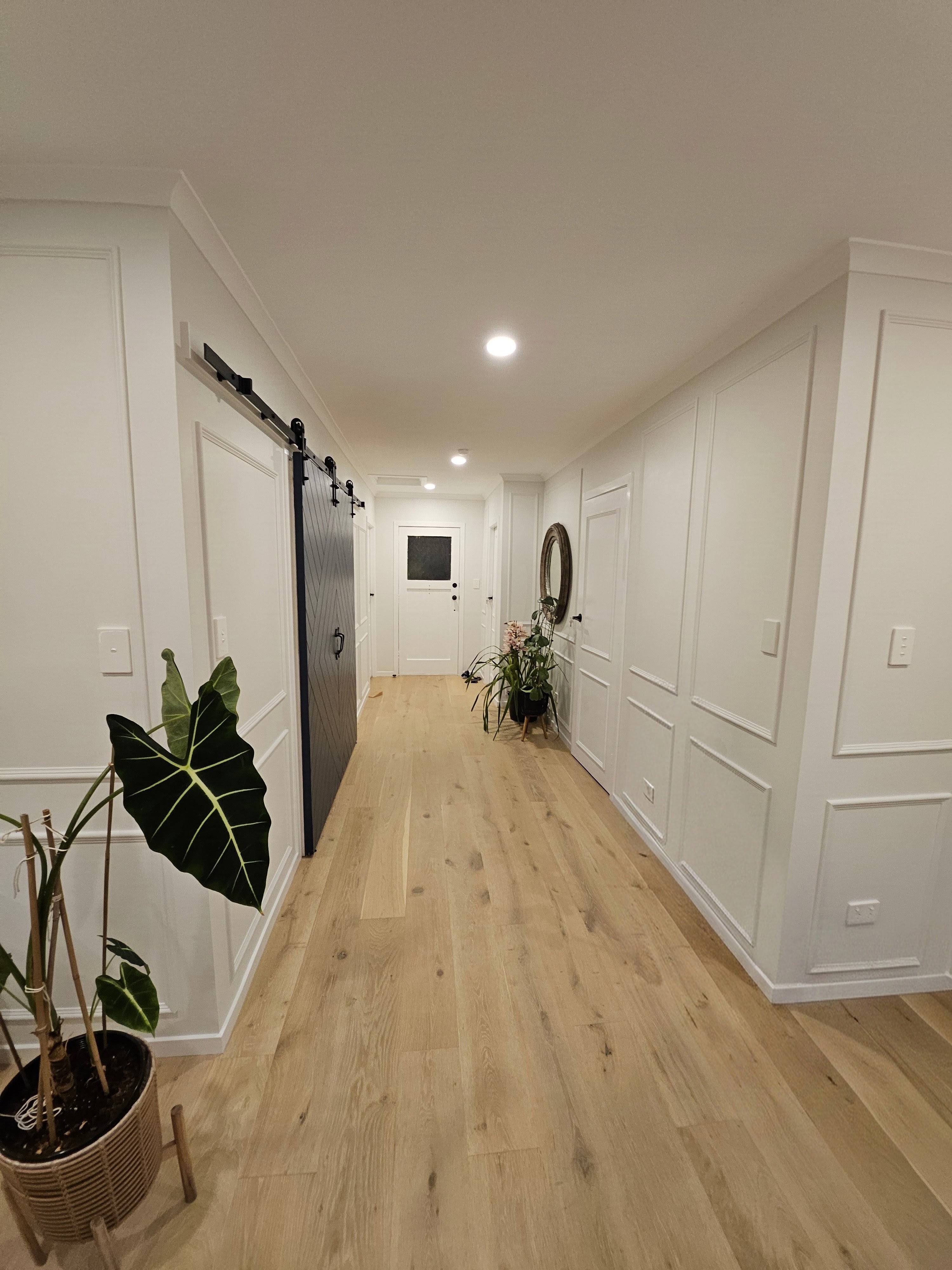 Wooden flooring installation