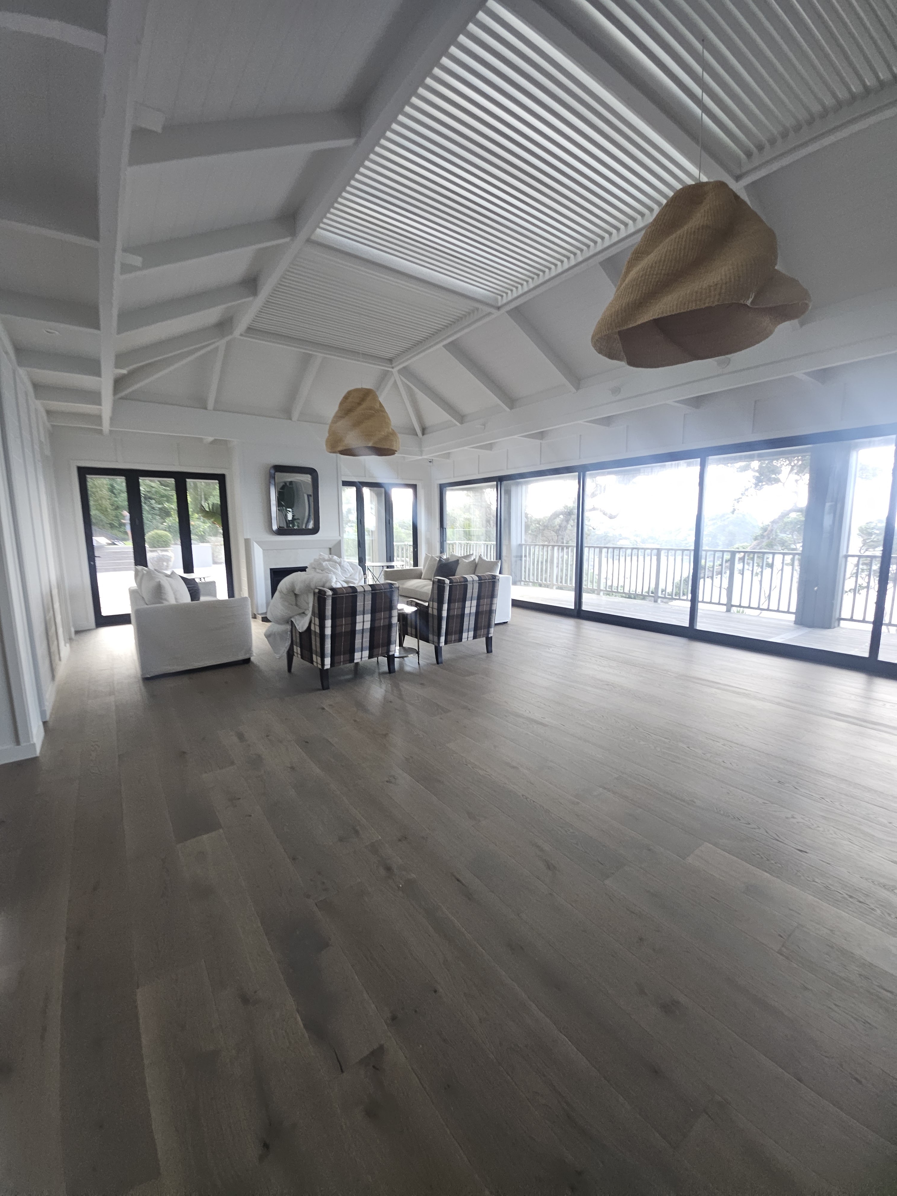 Wooden flooring installation