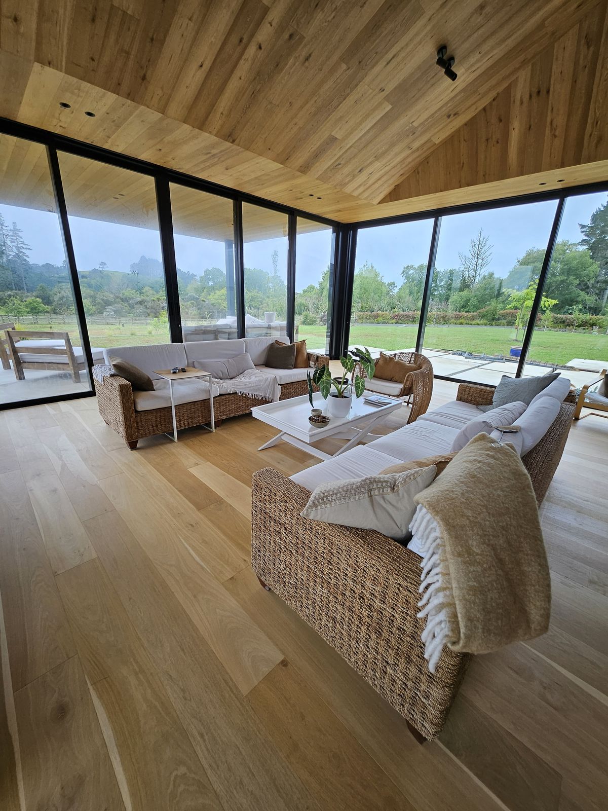 Wooden flooring installation