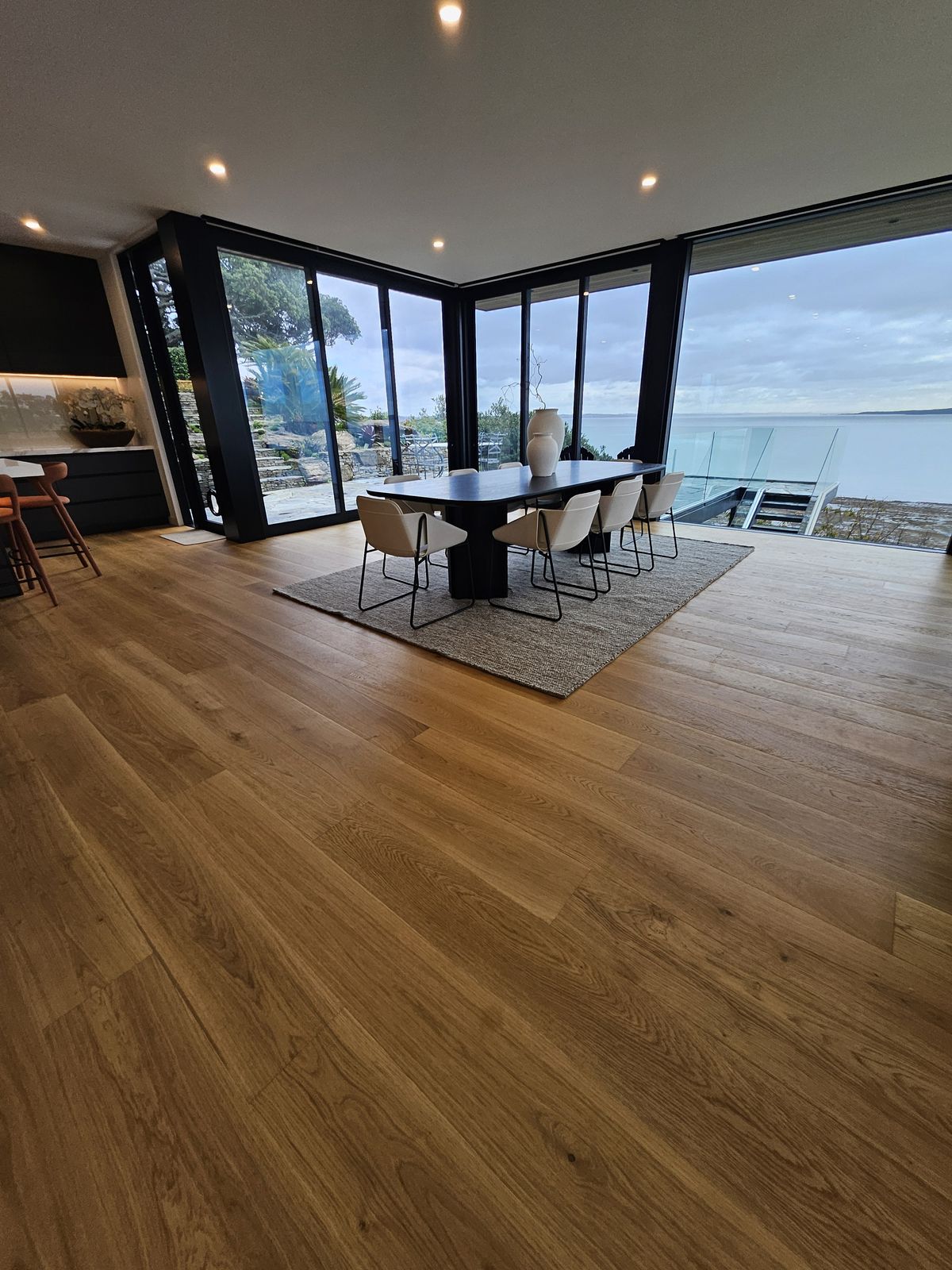 Wooden flooring installation