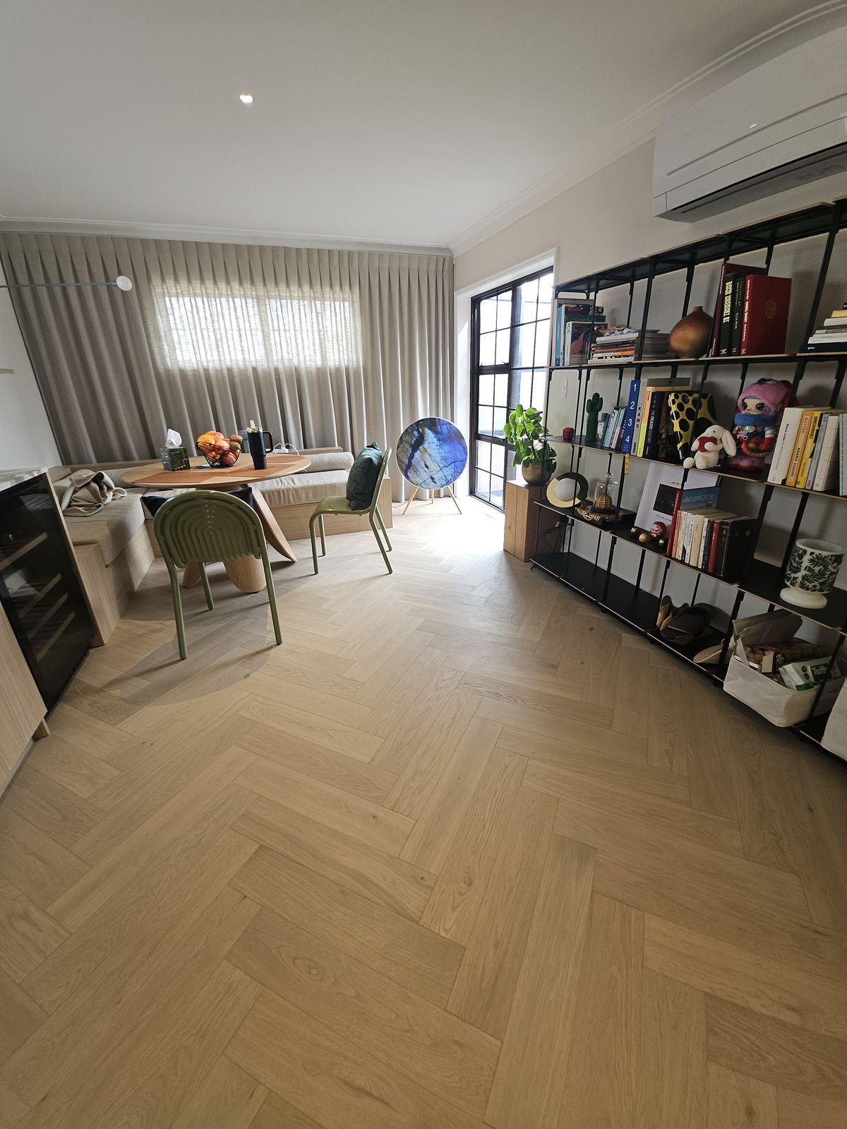 Wooden flooring installation