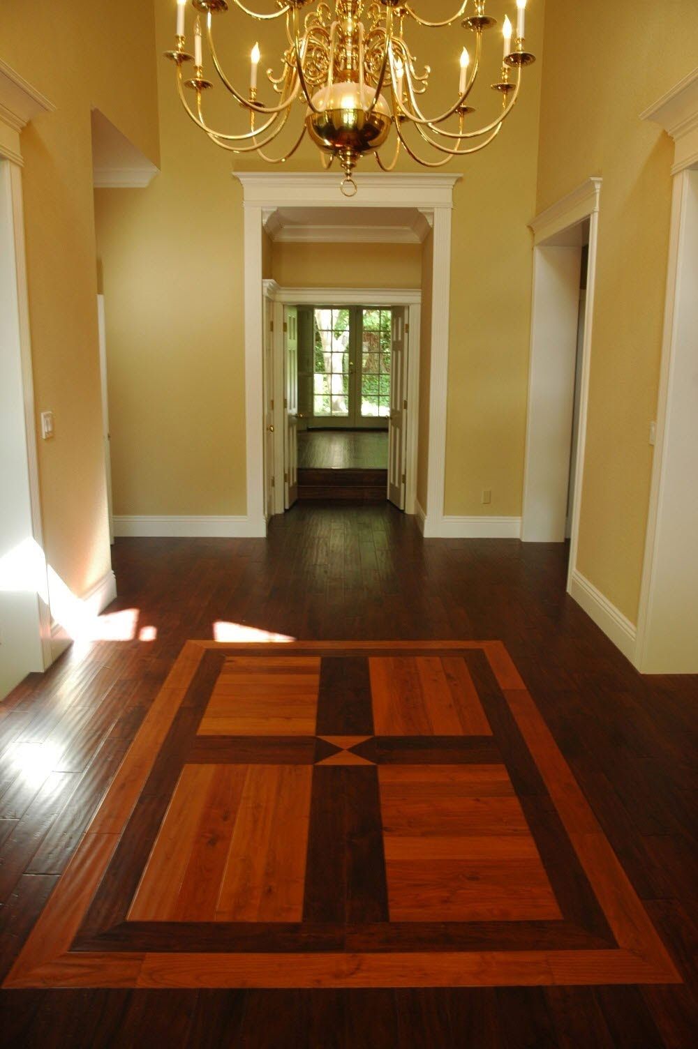Wooden flooring installation